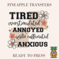 Tired, Overstimulated Annoyed