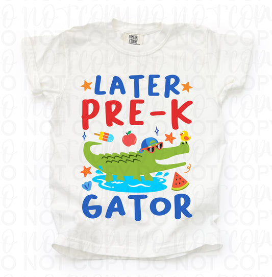 Later pre-k gator (red) (9.5")
