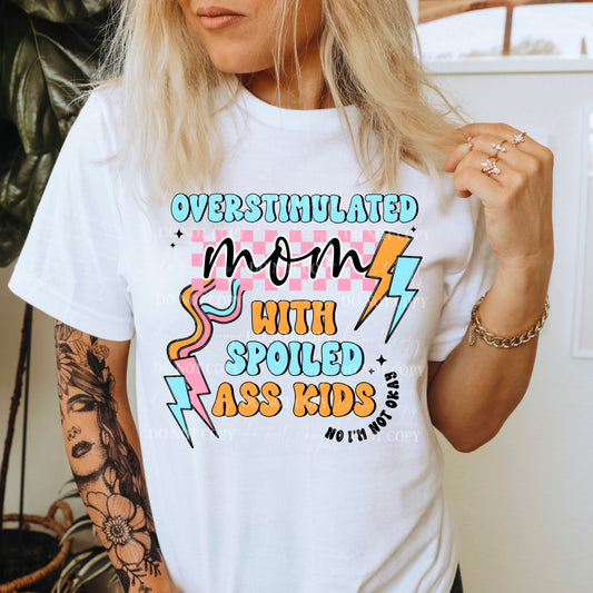 Overstimulated mom with spoiled ass kids