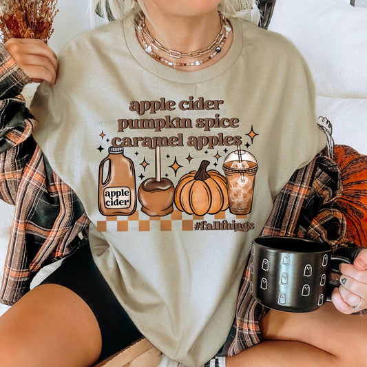 Apple cider, pumpkin spice