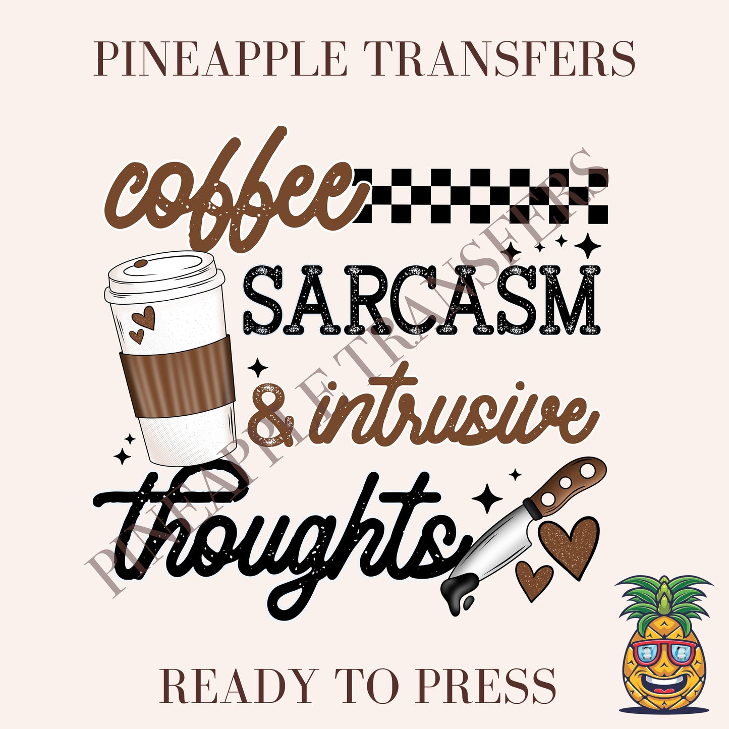 Coffee sarcasm & intrusive thoughts