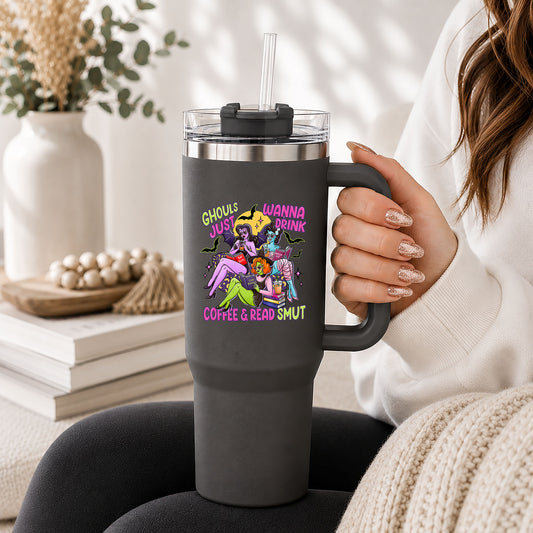 UV DTF - Ghouls just wanna dink coffee & read smut