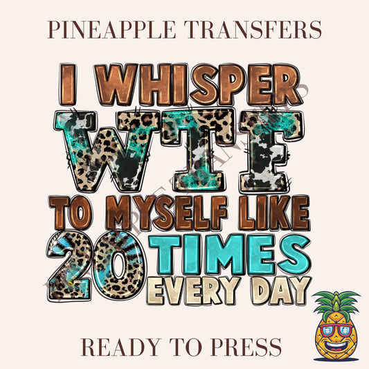 I whisper wtf to myself