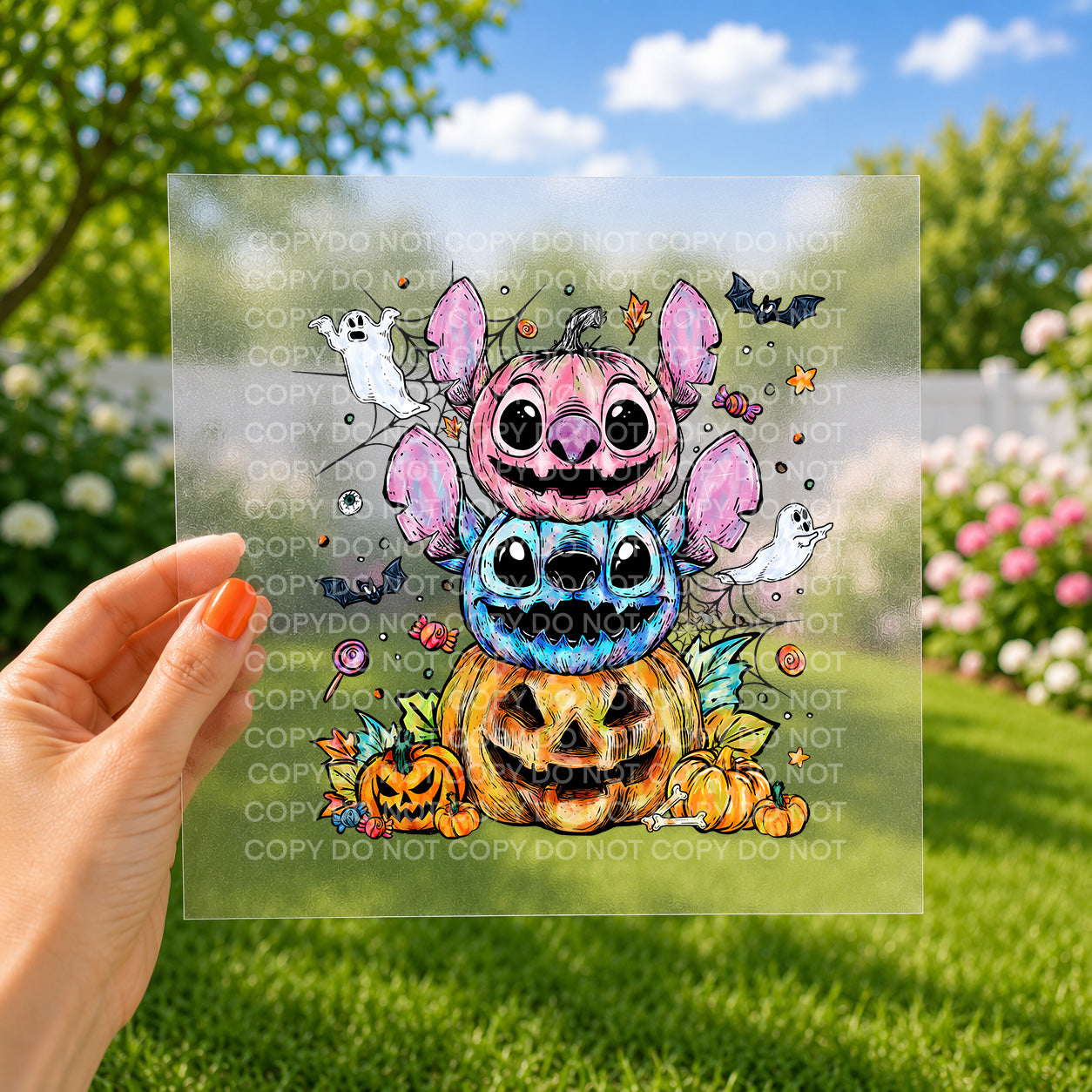 Blue character pumpkin