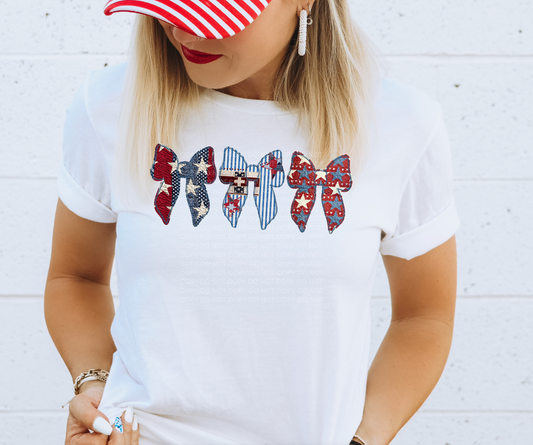 4th of July bows