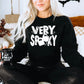Very spooky (white print)