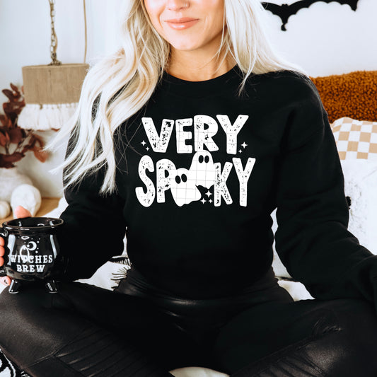 Very spooky (white print)