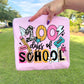 100 days of school (pink/yellow)