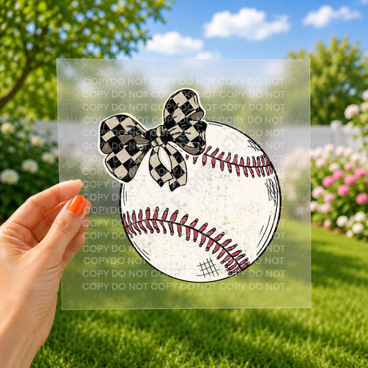 Baseball with bow