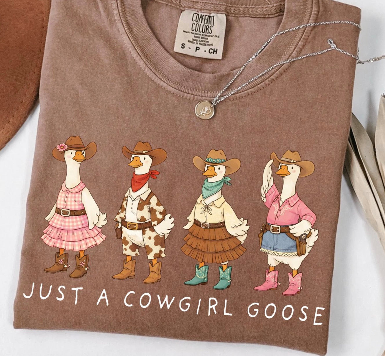 Just a cowgirl goose