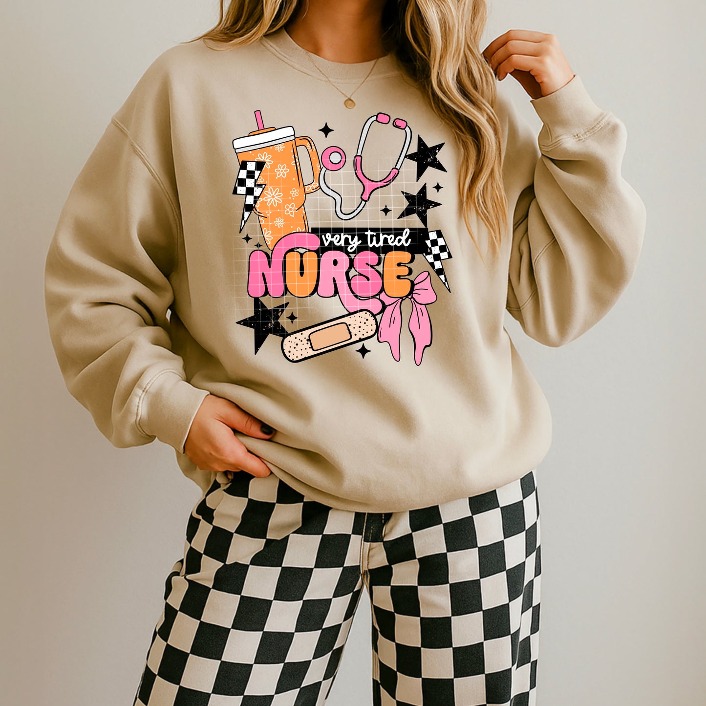 Very tired nurse