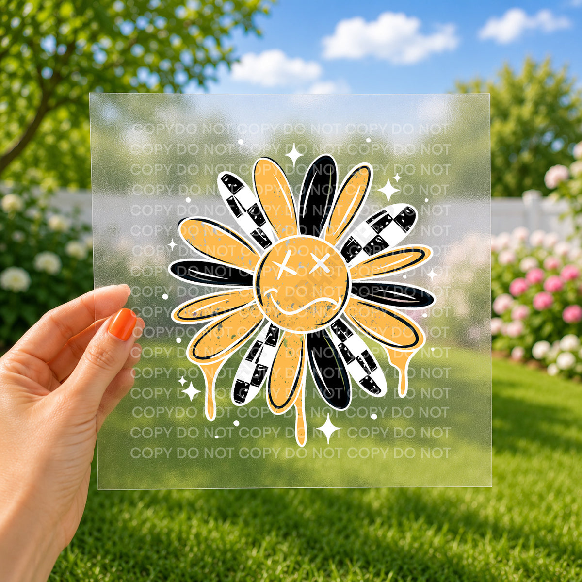 Checkered flower
