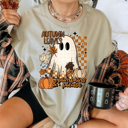 Autumn leaves and pumpkin please