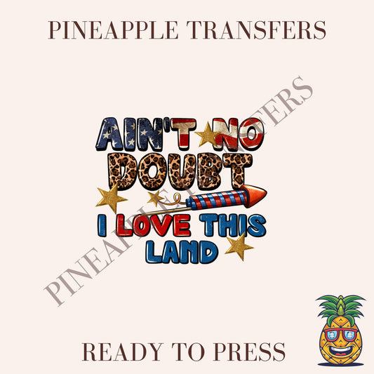 Ain't no doubt I love this land