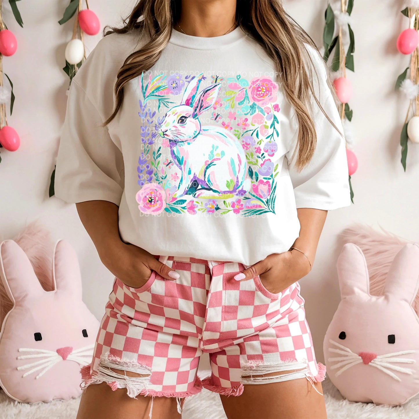 Easter bunny colorful