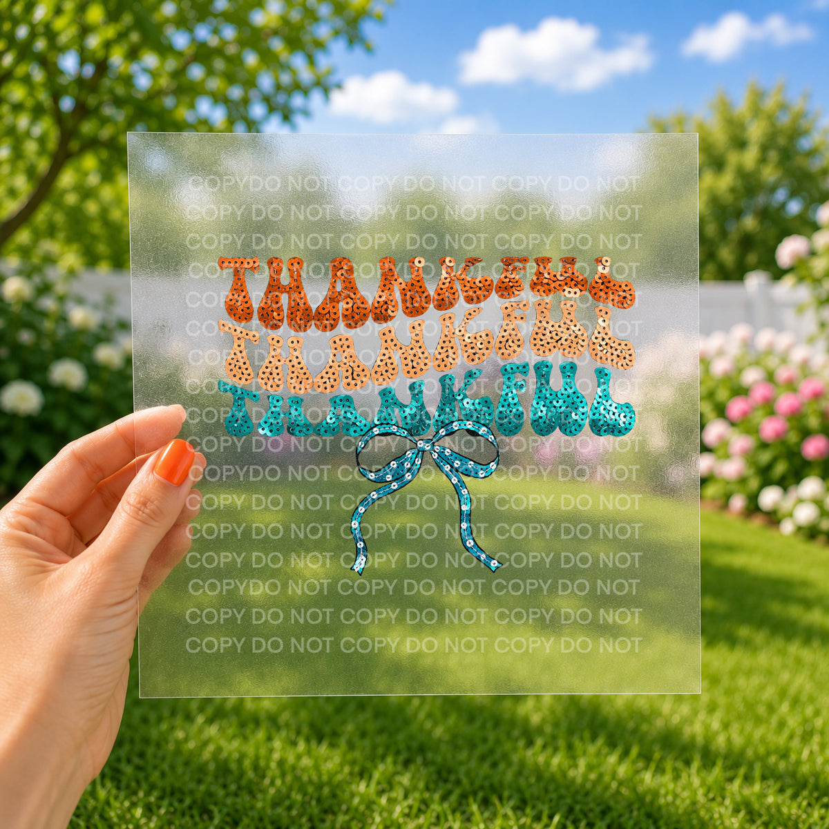 thankful x3 - faux glitter