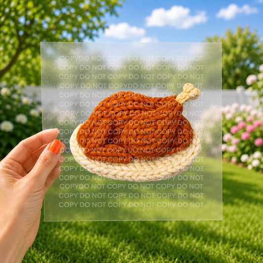 Faux yarn turkey