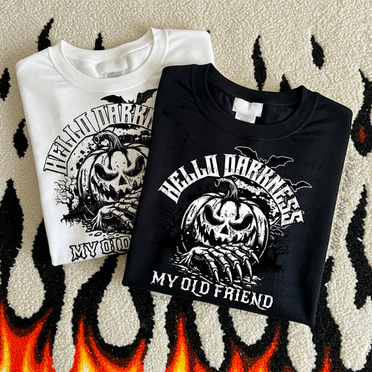 Hello darkness my old friend (black print)