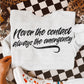 Never the contact, always the emergency