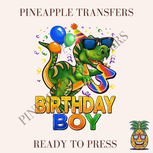 3rd Birthday Boy - T-rex