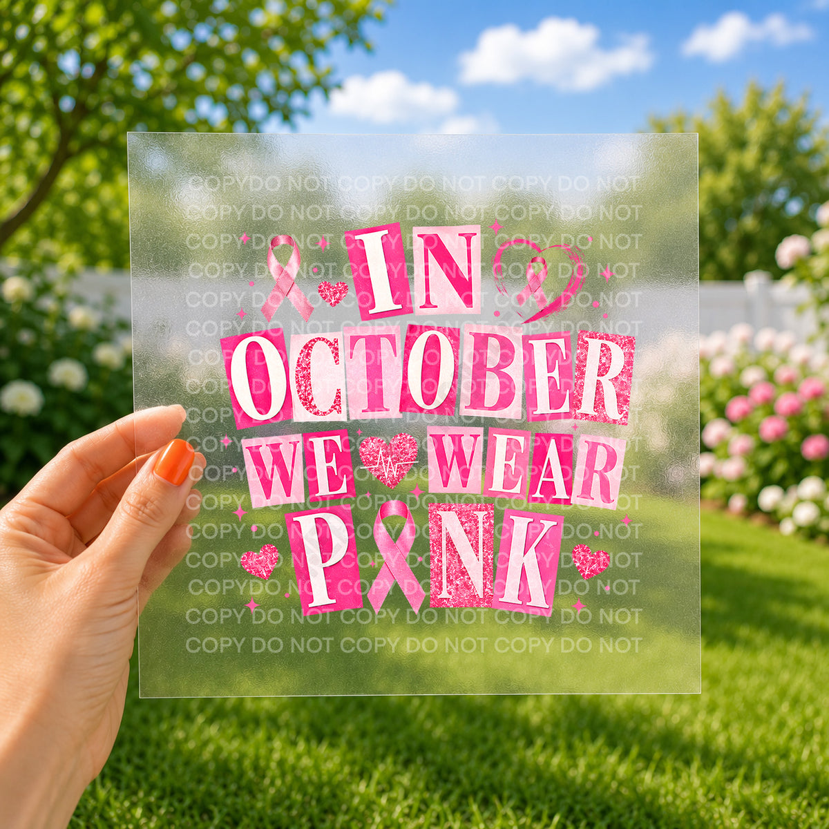 In october we wear pink