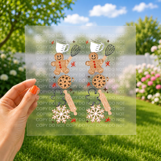 Gingerbread sleeve print
