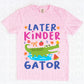 Later kinder gator (pink) (9.5")