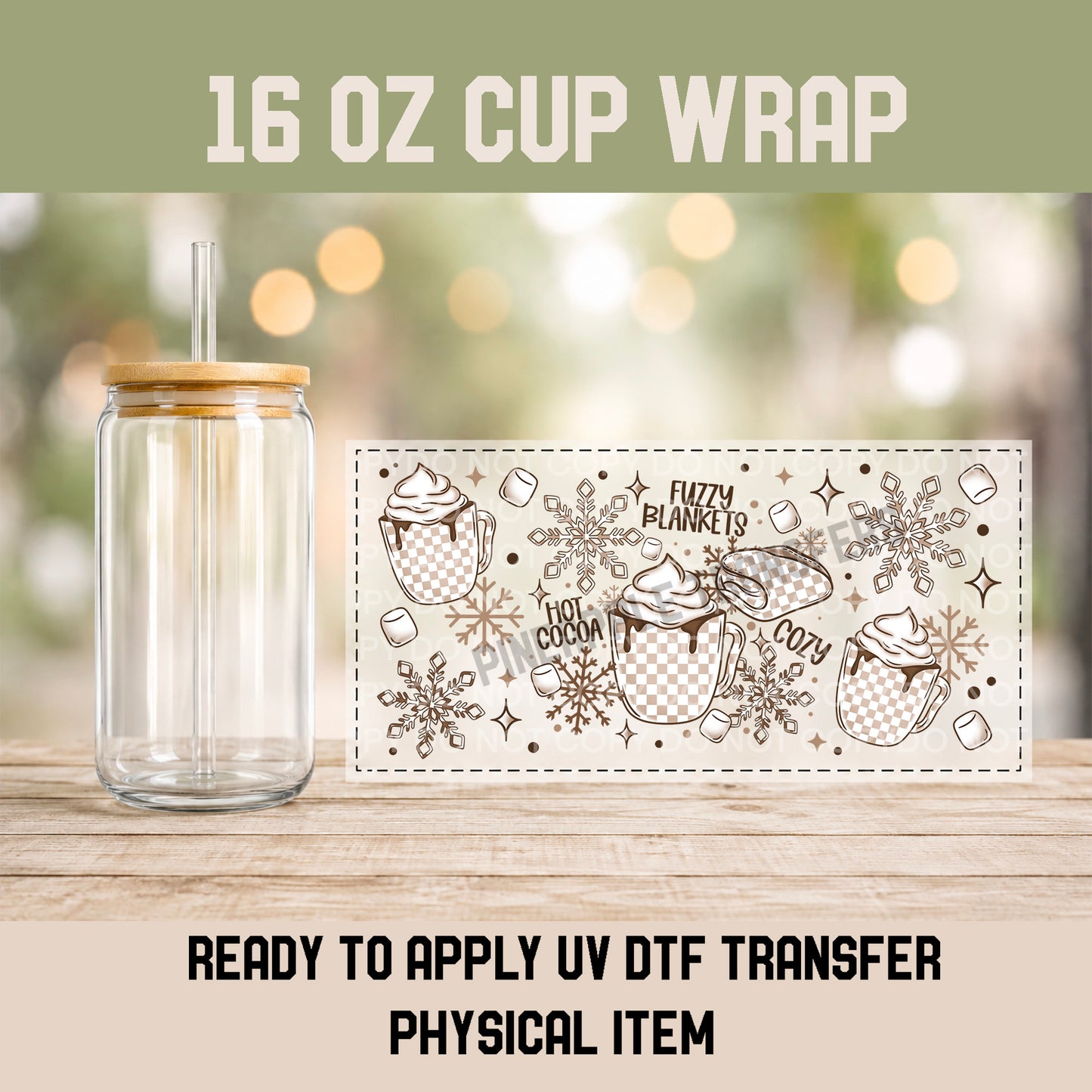 Fuzzy blankets hot cocoa and cozy