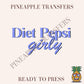 Diet pepsi girl